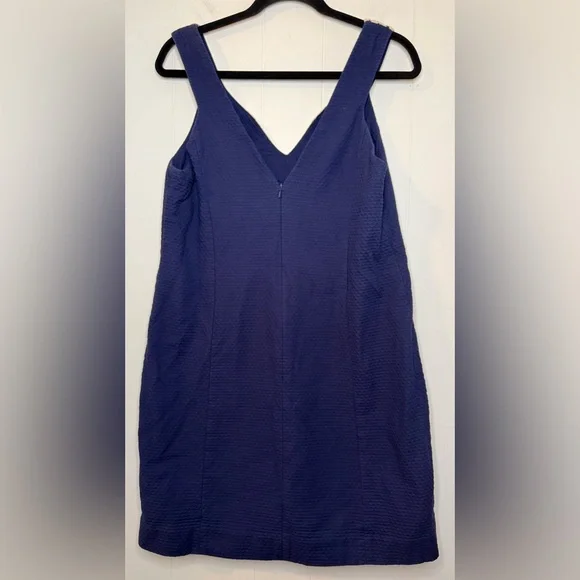 Lilly Pulitzer Largo Shift Dress Lace Neckline Navy Blue Women's Size 12 - Picture 7 of 12
